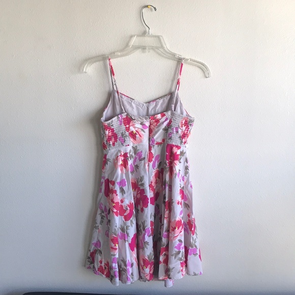 Adjustable straps Zipper back Taupe Pink Flowing Floral Dress OLD NAVY Size S - Picture 5 of 8